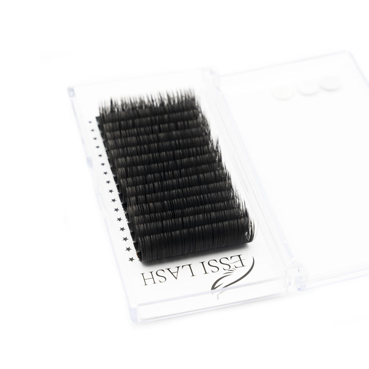 17MM 3D L Curl Russian PBT HS Chemical Private Label Supplies Silk Individual Volume Individual Eyelash Extension 